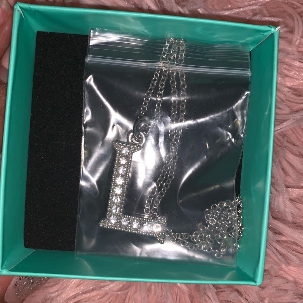 L initial 16 inch necklace